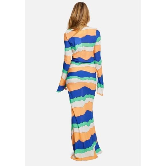 NWT PIPPA The Label Wini Maxi Dress Blue Ziggy Size XS MSRP $166 - Picture 2 of 12